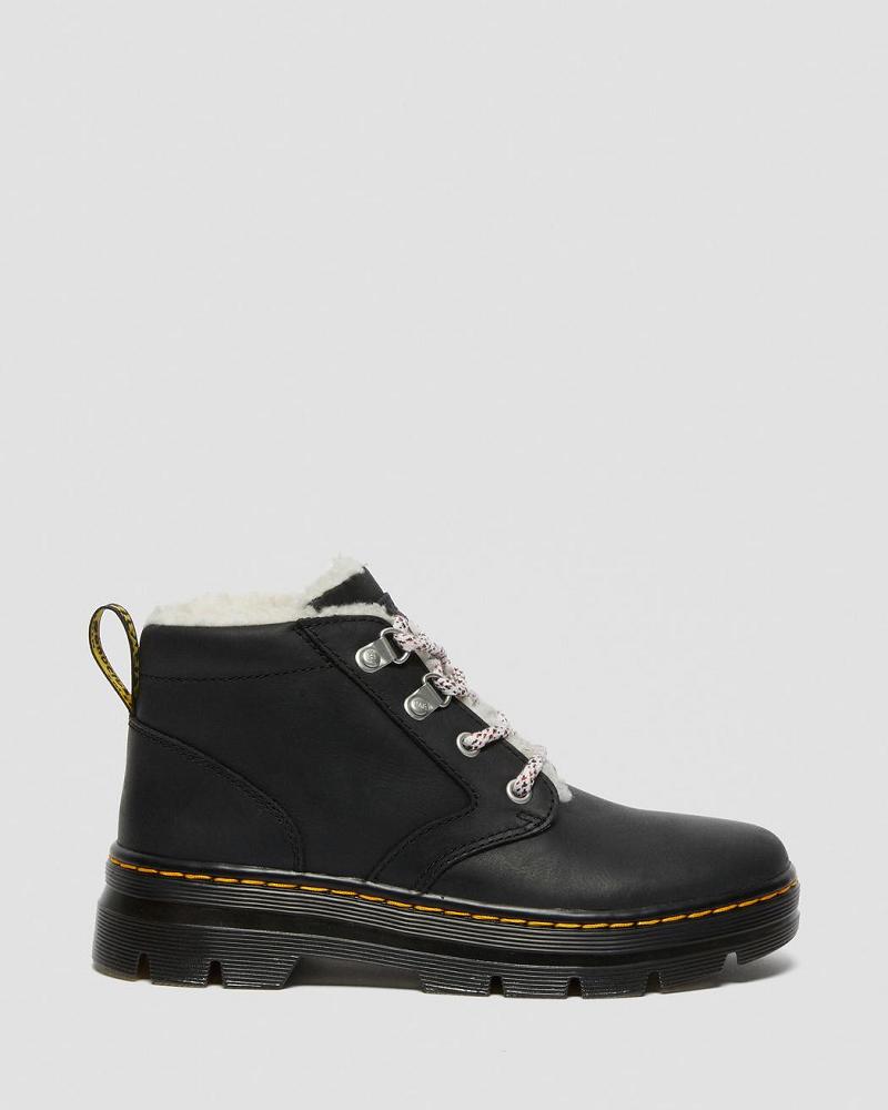 Dr Martens Bonny Faux Shearling Gevoerde Vrijetijdslaarzen Dames Zwart | NL 690NWY